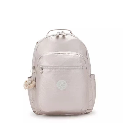 Рюкзак Kipling Seoul Large для ноутбука 15″, металлик