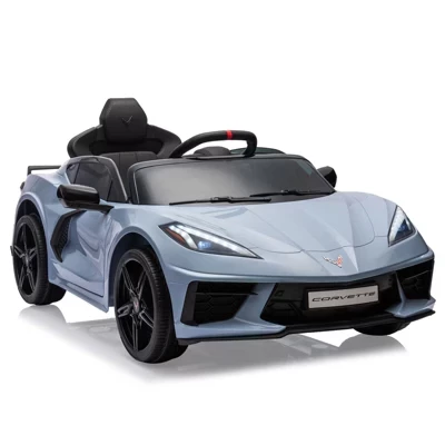Детский электромобиль DobleePy Corvette, 12 В, голубой