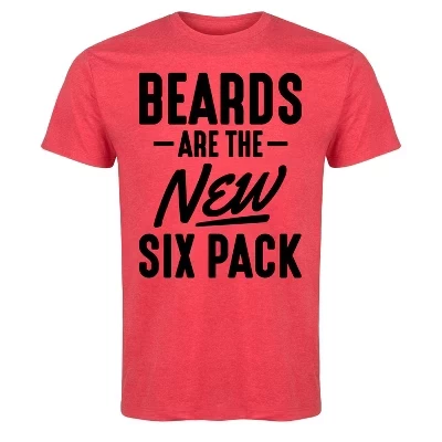 Мужская футболка Beards's - Это Новая футболка Six Pack с коротким Рукавом и графическим принтом