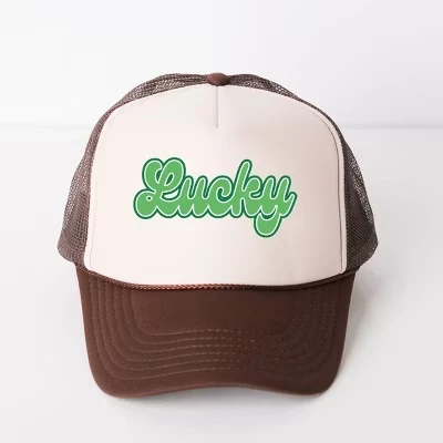 Кепка-тракер Simply Sage Market Green Lucky, коричневая