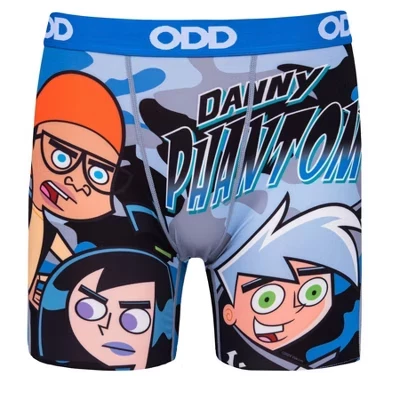 ODD SOX – Трусы–боксеры с героями мультфильмов - Лицензионное нижнее белье для ТВ, комиксов и ретро-анимации - Мужские размеры – Новая подарочная одежда danny phantom camo