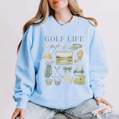Женский свитшот Simply Sage Market Golf Life, гортензия