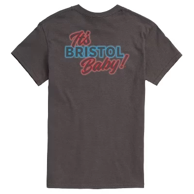 Мужская футболка It'S Bristol Baby с коротким рукавом и рисунком цвета древесного угля