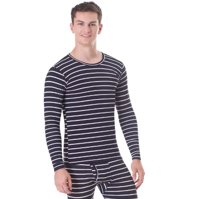 Мужские термо-топы, базовый слой, топ на флисовой подкладке, Рубашка Long John Underwear, без бирки, Утепленная, Для лыжного спорта На открытом воздухе, Пижама для экстремальных холодов, черный