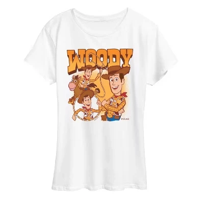 Женская футболка с коротким рукавом и рисунком Woody Bootleg, белая