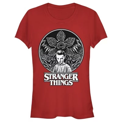 Женская футболка Stranger Things Glowering Flower, красная