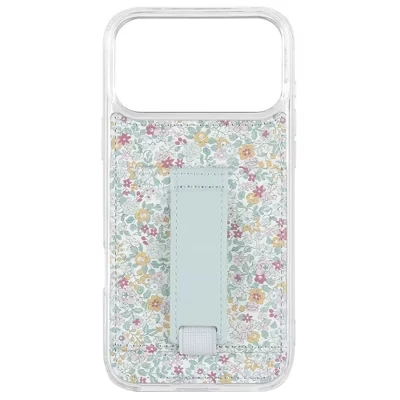 Чехлы Чехол для телефона iPhone 17 Pro Max с бумажником и ремешком для пальцев petal garden