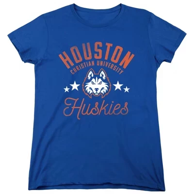 Женская футболка NCAA Houston Baptist Huskies, синяя