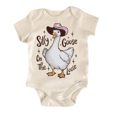 Silly Goose 1 Комбинезон для новорожденных® Боди GS1 разноцветное