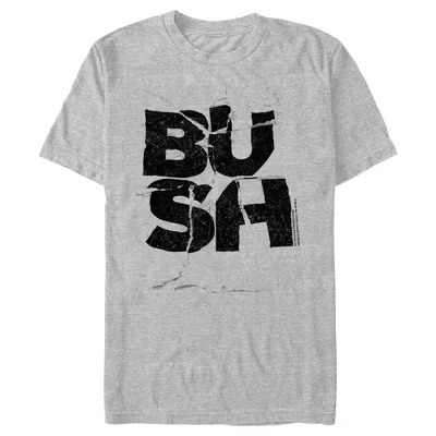 Мужская рваная футболка с логотипом Bush athletic heather