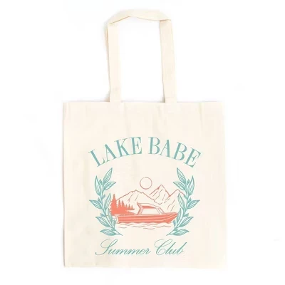 Сумка-тоут City Creek Prints Lake Babe 15×16″ натуральная
