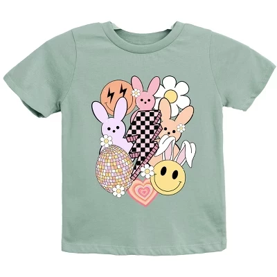 Детская футболка The Juniper Shop Retro Easter Collage, мятная