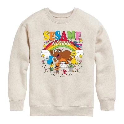 Мальчиковый флисовый свитшот sesame street, натуральный