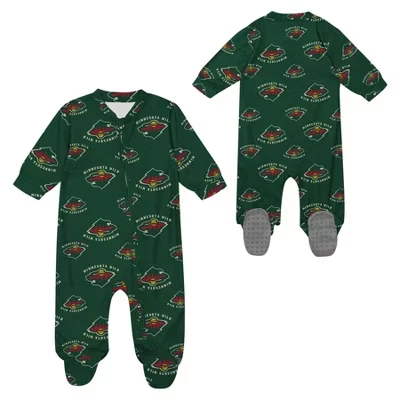 Детское спальное боди NHL Minnesota Wild, мультицвет