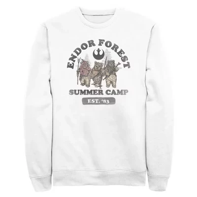 Мужская толстовка Forest of Endor Summer Camp '83 белого цвета