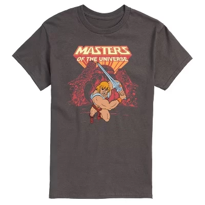 Мужская футболка Masters of the Universe He-Man, угольно-серая
