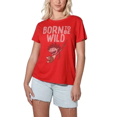 Women's Wild Thornberrys Born to Be Wild Loose T-Shirt red
