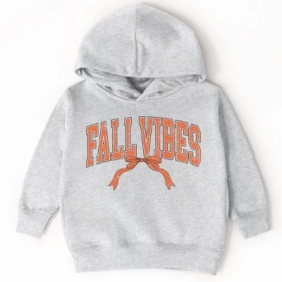 Кокетка Varsity Fall Vibes Coquette - Толстовка для малышей и молодежная толстовка с капюшоном серого цвета