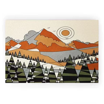 Коврик Society6 Nadja Wild «Пейзаж 3», 91×61 см