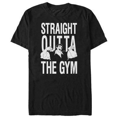 Мужская футболка Beauty and The Beast Gaston Gym, черная