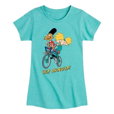 Приталенная футболка с коротким рукавом и графическим рисунком Arnold and Gerold Bike бирюзового цвета