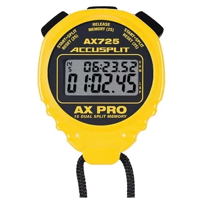 Секундомер Accusplit AX725 Pro Memory, желтый