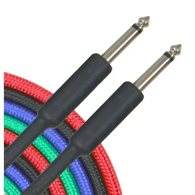 Инструментальный кабель Musician's Gear 1/4″ с нейлоновой оплеткой, черный