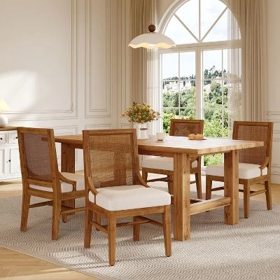 Стулья Christopher Knight Home, 4 шт., бежево-ореховые