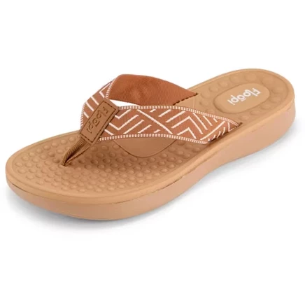 Женские вязаные вьетнамки Floopi Aztec, песочные