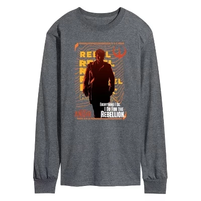 Мужская футболка Andor For The Rebellion с длинным рукавом и графическим рисунком heather charcoal
