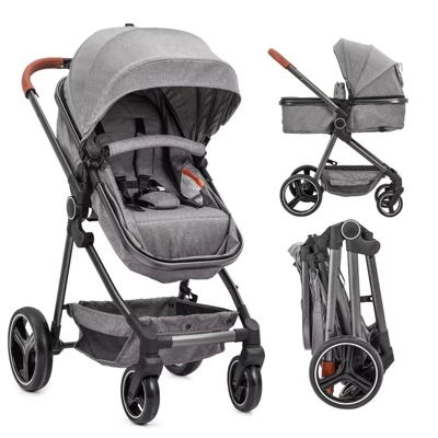 Коляска cuisinsmart 2 в 1 с реверсивным сиденьем, серая
