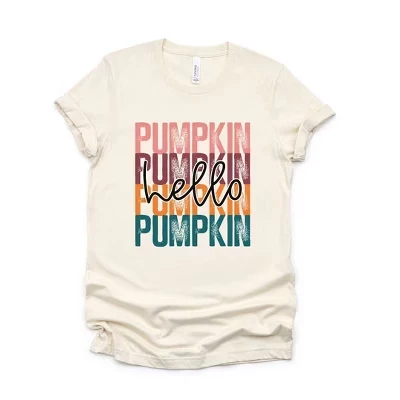 Женская футболка Simply Sage Market Hello Pumpkin, кремовая