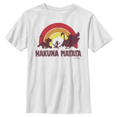Футболка для мальчиков The Lion King Hakuna, белая