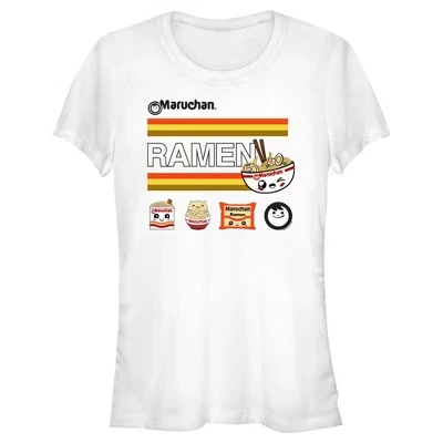 Женская футболка Maruchan Cartoon Ramen, белая