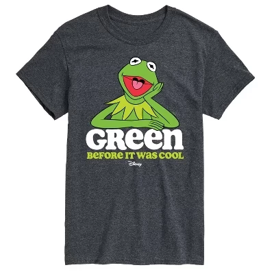 Мужская футболка Kermit Green Before It Was Cool с коротким рукавом и графическим рисунком heather charcoal