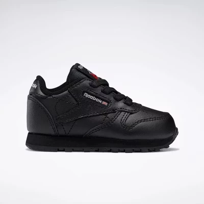 Детские кроссовки Reebok Classic Leather, черные