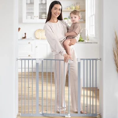 Детские ворота безопасности Comfy Cubs Q195, синие