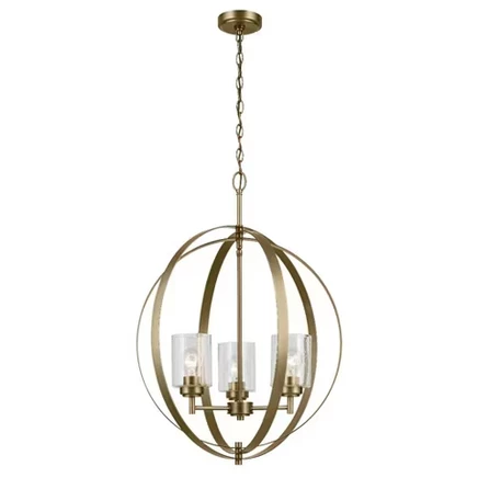 Освещение Люстра Winslow 3 - Light из натуральной латуни