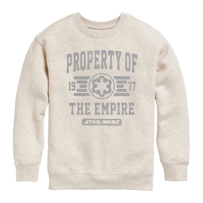 Property Of Empire Graphic Long Sleeve Fleece Sweatshirt natural