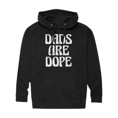 Мужская толстовка- пуловер из флиса с графическим принтом Dads Are Dope, черный