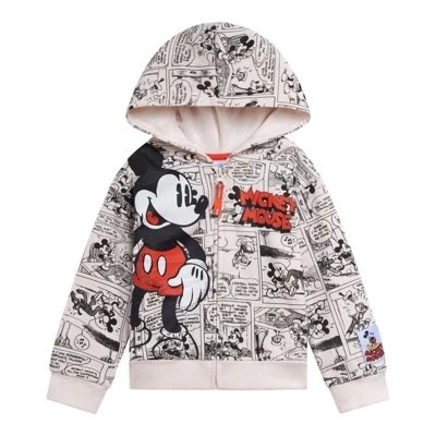 Мальчиковая толстовка Disney на молнии с принтом, белая