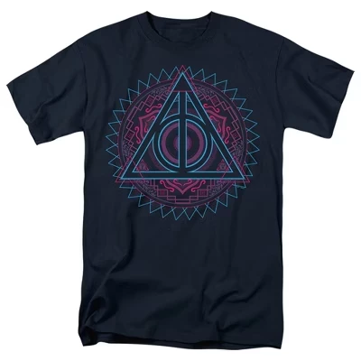 Мужская футболка Harry Potter Deathly Hallows, синяя