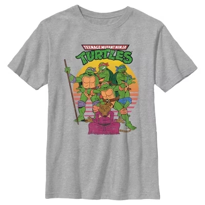 Футболка для мальчиков TMNT Мастер Сплинтер, серый меланж
