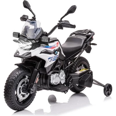 12V 7AH Для езды на мотоцикле, Лицензионный детский мотоцикл BMW, Высокая/ низкая скорость, шины EVA, светодиодные фары, для мальчиков и девочек, белый