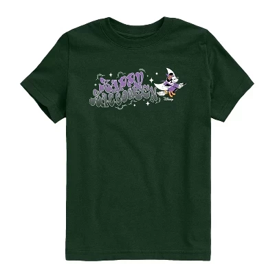 Футболка с коротким рукавом и рисунком ведьмы Минни Хэппи Хеллоуин forest green