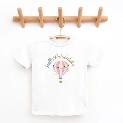 Футболка для малышей с коротким рукавом Hello Adventure Balloons белого цвета