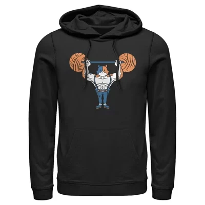 Мужская толстовка с капюшоном из пряжи Lifter Meowscles Pull Over, черная