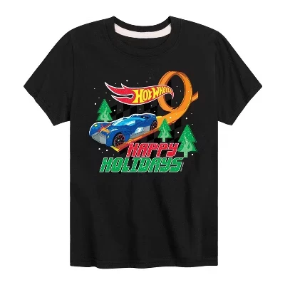 Футболка с коротким рукавом Happy Holidays Car Track с графическим рисунком