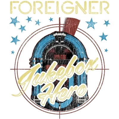 Мужская футболка FOREIGNER Hero из музыкального автомата с коротким рукавом и графическим рисунком из хлопка черного цвета