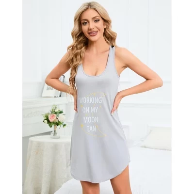 Женская сорочка Yesfashion с кружевной спинкой, серая